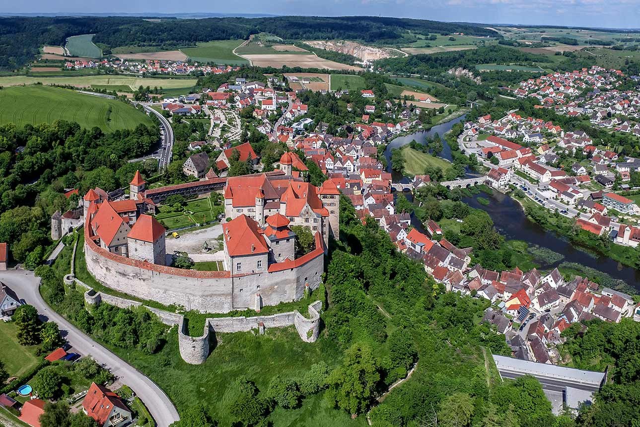 HARBURG VON OBEN - SCHWABEN